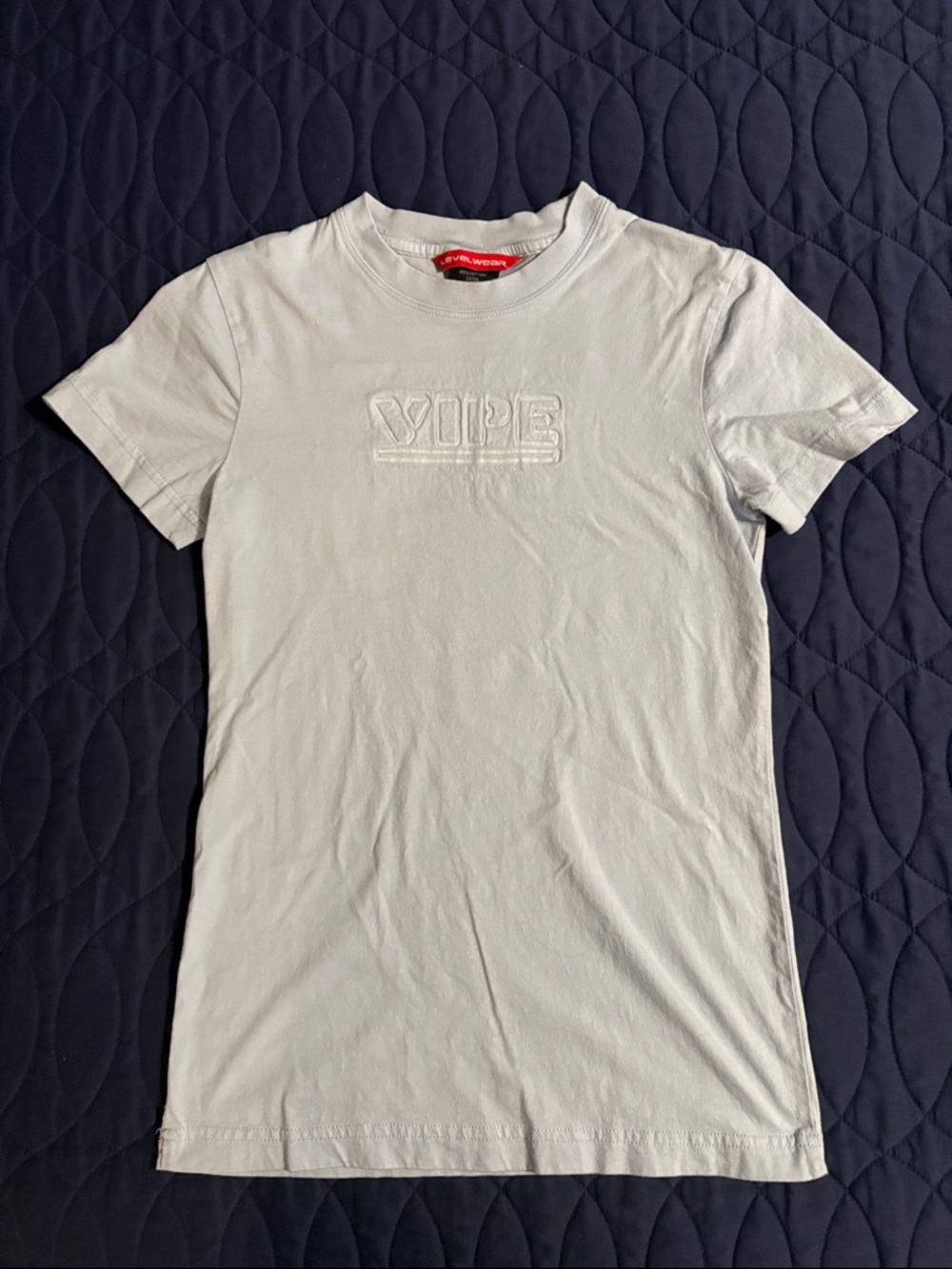 Vince White Embroidered Logo Short Sleeve Tee